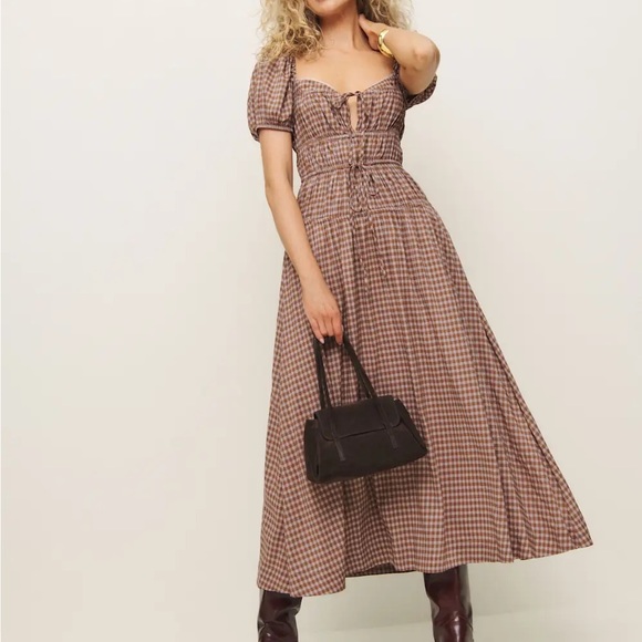 Reformation Rhett Dress Natural - Size 4 new with tags - Picture 2 of 2